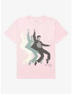 Flash Sale 🛒 Elvis Jailhouse Rock Boyfriend Fit 👧 Girls T-Shirt ✔️