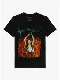 Outlet 😉 Jane's Addiction 👩 Woman In Flames T-Shirt ⌛