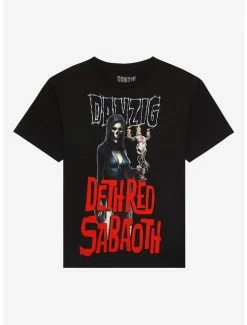 Brand new 👍 Danzig Deth Red Sabaoth Boyfriend Fit 👧 Girls T-Shirt 😍