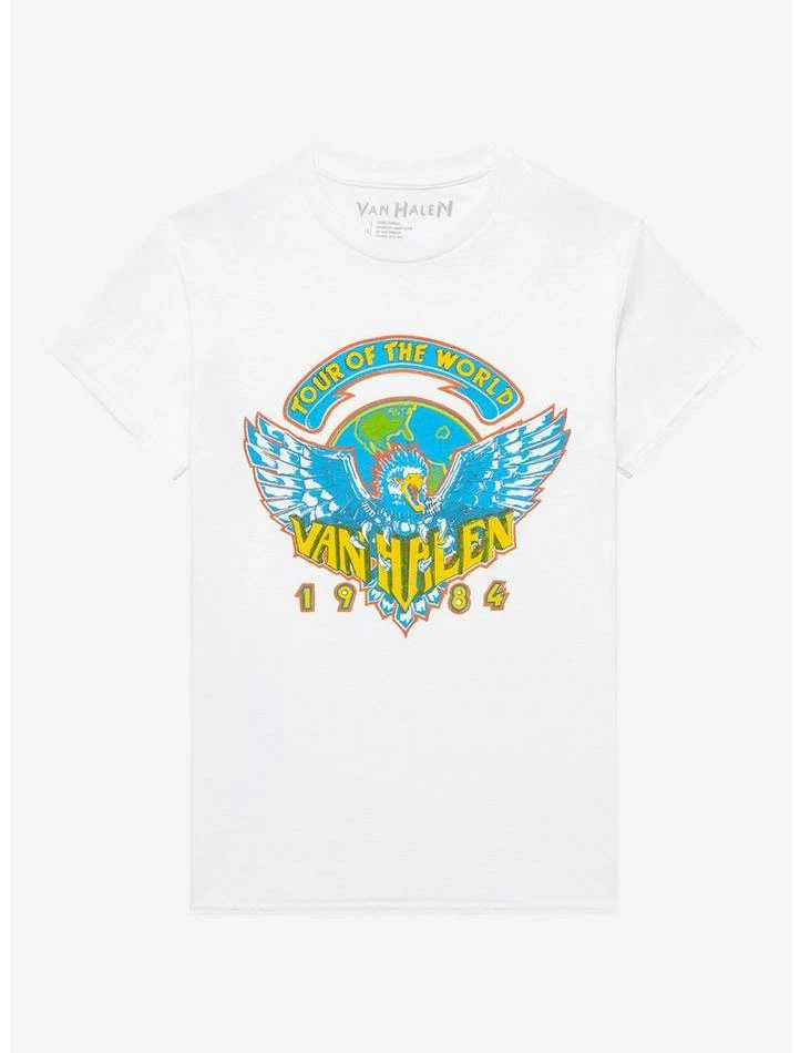 Cheapest ๐ Van Halen Tour Of The World 1984 Boyfriend Fit ๐ง Girls T-Shirt ๐ 3 Cheapest ๐ Van Halen Tour Of The World 1984 Boyfriend Fit ๐ง Girls T-Shirt ๐