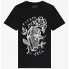 Coupon 🎁 Pierce The Veil Coffin & Roses Boyfriend Fit 👧 Girls T-Shirt 😍 -Cheap Music Tees Store 19800098 hi