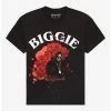Cheap 🎁 The Notorious B.I.G. Roses Portrait Boyfriend Fit 👧 Girls T-Shirt 🛒