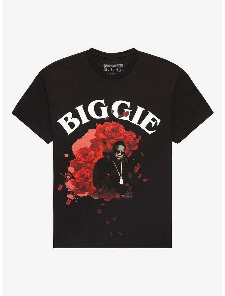 Cheap 🎁 The Notorious B.I.G. Roses Portrait Boyfriend Fit 👧 Girls T-Shirt 🛒 3 Cheap 🎁 The Notorious B.I.G. Roses Portrait Boyfriend Fit 👧 Girls T-Shirt 🛒
