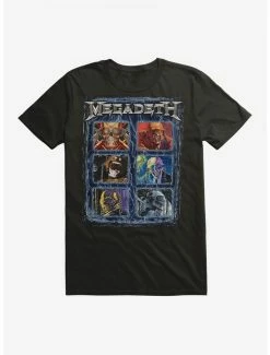 Promo 👍 Megadeth Album Art Grid T-Shirt ❤️