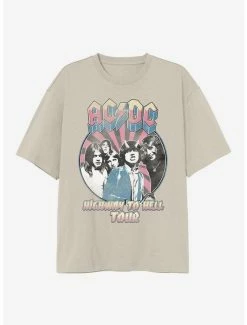 Best reviews of 🤩 AC/DC Highway To Hell Tour Boyfriend Fit 👧 Girls T-Shirt 🎉