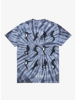New โญ Michael Jackson Poses Tie-Dye Boyfriend Fit ๐ง Girls T-Shirt ๐