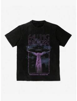 Top 10 ⭐ Falling In Reverse Zombified Lyrics Boyfriend Fit 👧 Girls T-Shirt ❤️