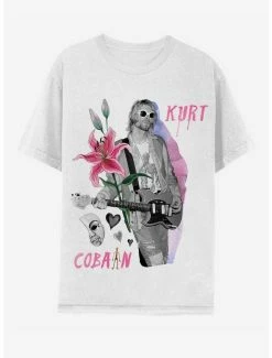 Top 10 🔔 Kurt Cobain Portrait Boyfriend Fit 👧 Girls T-Shirt 🎁