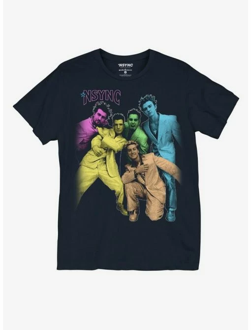 Cheap โ NSYNC Rainbow Portrait Boyfriend Fit ๐ง Girls T-Shirt ๐ 4 Cheap โ NSYNC Rainbow Portrait Boyfriend Fit ๐ง Girls T-Shirt ๐ -Cheap Music Tees Store 19915858 hi