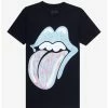 Promo 🧨 The Rolling Stones Pastel Tongue Boyfriend Fit 👧 Girls T-Shirt 😍 -Cheap Music Tees Store 19950584 hi