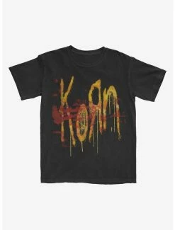 Cheap 😍 Korn Rust Logo Boyfriend Fit 👧 Girls T-Shirt 🛒