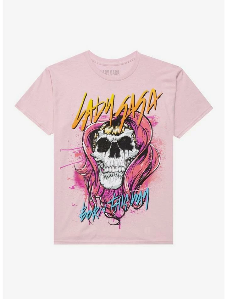 Flash Sale โค๏ธ Lady Gaga Born This Way Skull Boyfriend Fit ๐ง Girls T-Shirt ๐ 3 Flash Sale โค๏ธ Lady Gaga Born This Way Skull Boyfriend Fit ๐ง Girls T-Shirt ๐