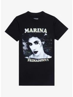 Promo 🔔 Marina And The Diamonds Primadonna Boyfriend Fit 👧 Girls T-Shirt 😉
