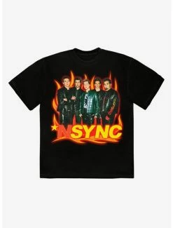 Best reviews of 🔔 NSYNC Portrait Flames T-Shirt ⭐