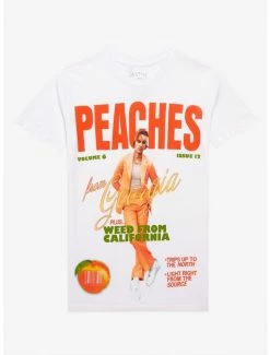 Best Sale 🔥 Justin Bieber Peaches Portrait Boyfriend Fit 👧 Girls T-Shirt 🌟