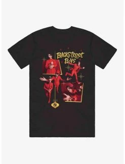 Deals 🧨 Backstreet Boys Holiday Collage Boyfriend Fit 👧 Girls T-Shirt 🥰