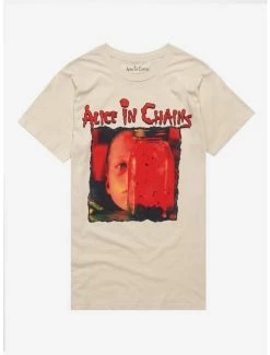 Budget 🎉 Alice In Chains Jar Of Flies Boyfriend Fit 👧 Girls T-Shirt 👍