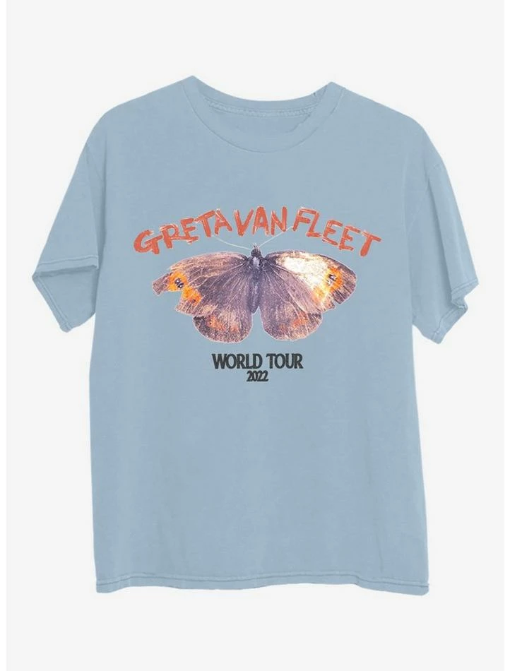 Best Pirce 😀 Greta Van Fleet Butterfly Boyfriend Fit 👧 Girls T-Shirt 🌟 3 Best Pirce 😀 Greta Van Fleet Butterfly Boyfriend Fit 👧 Girls T-Shirt 🌟
