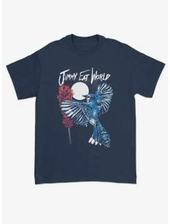 Deals 😉 Jimmy Eat World Blue Jay Boyfriend Fit 👧 Girls T-Shirt 😉